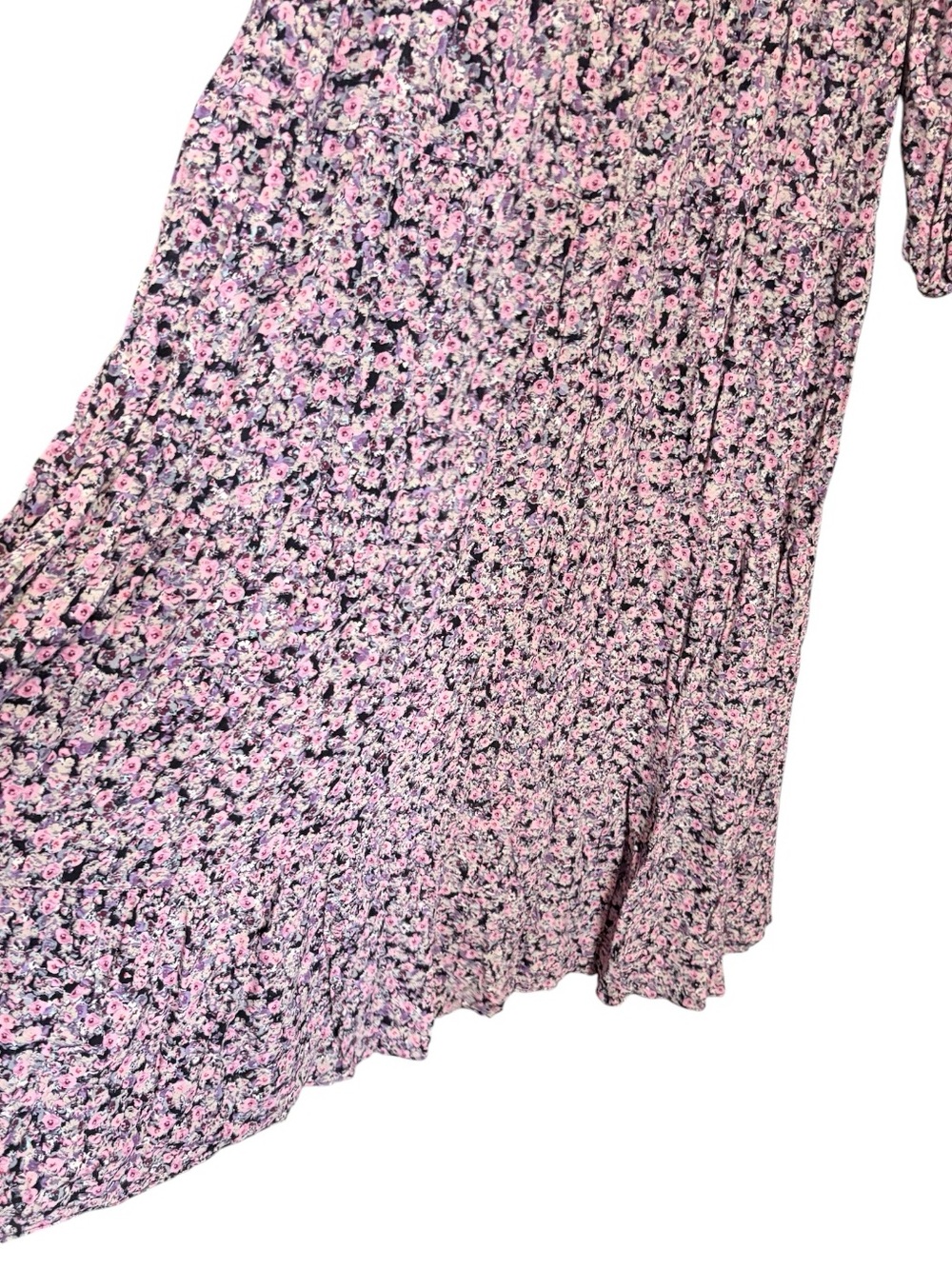 Zara 100% Viscose Floral Long Sleeve Maxi Dress - Picture 4 of 6